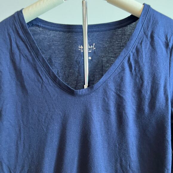 Isabel Maternity Navy Long Sleeve Side Shirred T-Shirt - Size Medium - NWT - Picture 3 of 9